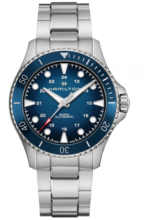 Наручные часы Hamilton Часы Hamilton Khaki Scuba Auto H82505140, синий