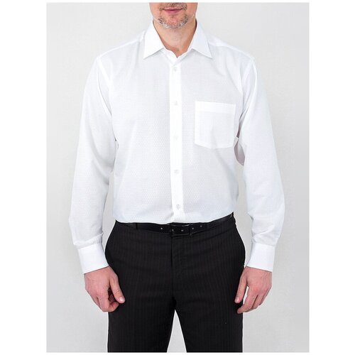 фото Рубашка мужская длинный рукав greg 513/319/046, прямой силуэт / сlassic fit, цвет бежевый, рост 174-184, размер ворота 41