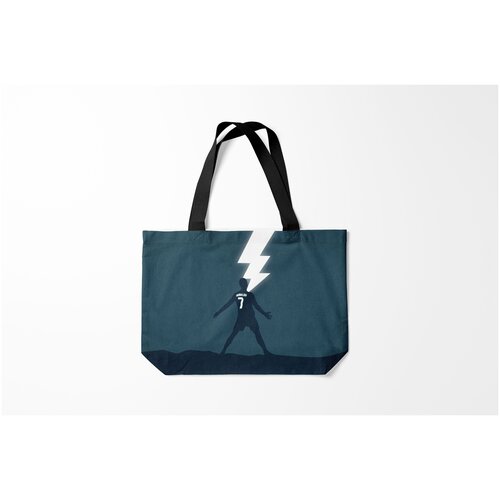 фото Сумка-шоппер / 46х35 см / известные футболисты / криштиану роналду номер 7 burnettie