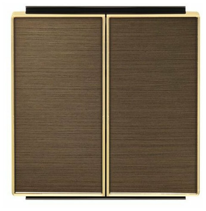 фото Механизмы Niessen SKY Moon ABB Клавиша для 2-клавишного механизма выключатель+переключатель арт.8142, серия SKY, цвет античная латунь