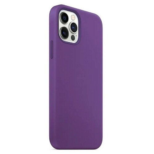 фото Чехол силиконовый mitrifon для iphone 13 pro max (6.7") dark lilac темно- сиреневый №61