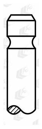 Клапан выпускной 26.2*7*104.5 MB OM646/647/648/628 AE