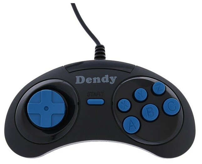 Геймпад для Dendy 8-bit, 9pin (узкий разъем), черный