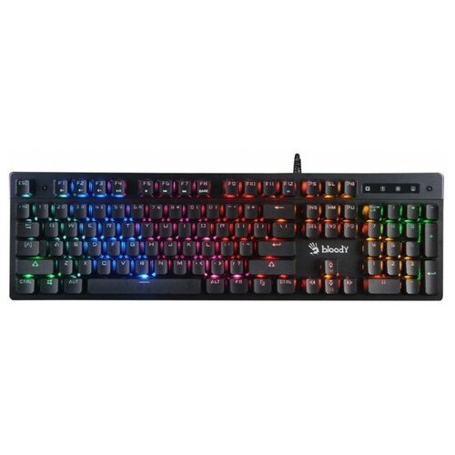 Клавиатура A4 Bloody B500N USB for gamer LED серый 329000₽