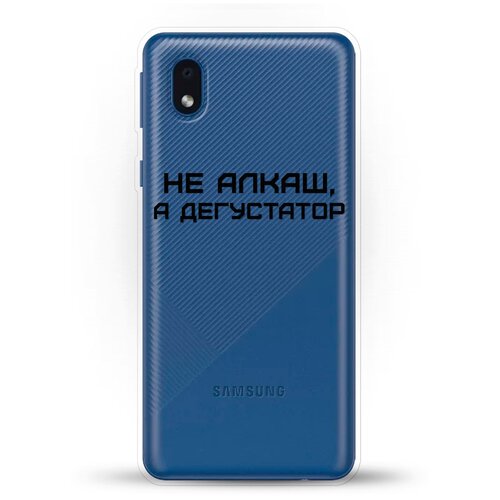 фото Силиконовый чехол дегустатор на samsung galaxy a01 core andy & paul