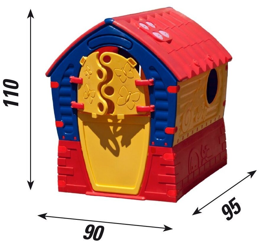 Домик игровой Palplay Лилипут, цвет:голубой/зеленый/красный - фото №10