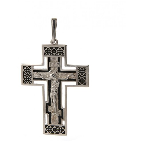 Крестик Аврора, серебро, 925 проба, родирование подвеска крест из серебра аврора 84534