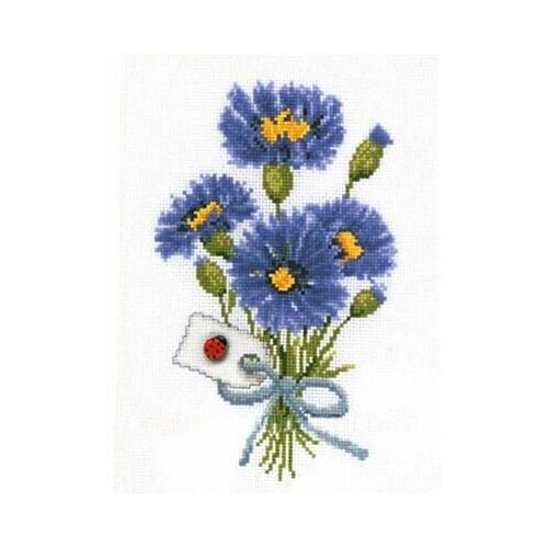 фото Набор для вышивания крестом vervaco "васильки" 2010-70067