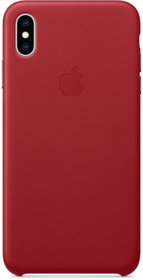 Чехол кожаный Apple iPhone Xs Max Leather Case Red (Красный) MRWQ2ZM/A