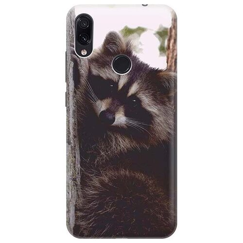 фото Ультратонкий силиконовый чехол-накладка для xiaomi redmi note 7 / note 7 pro с принтом "енотик" gosso