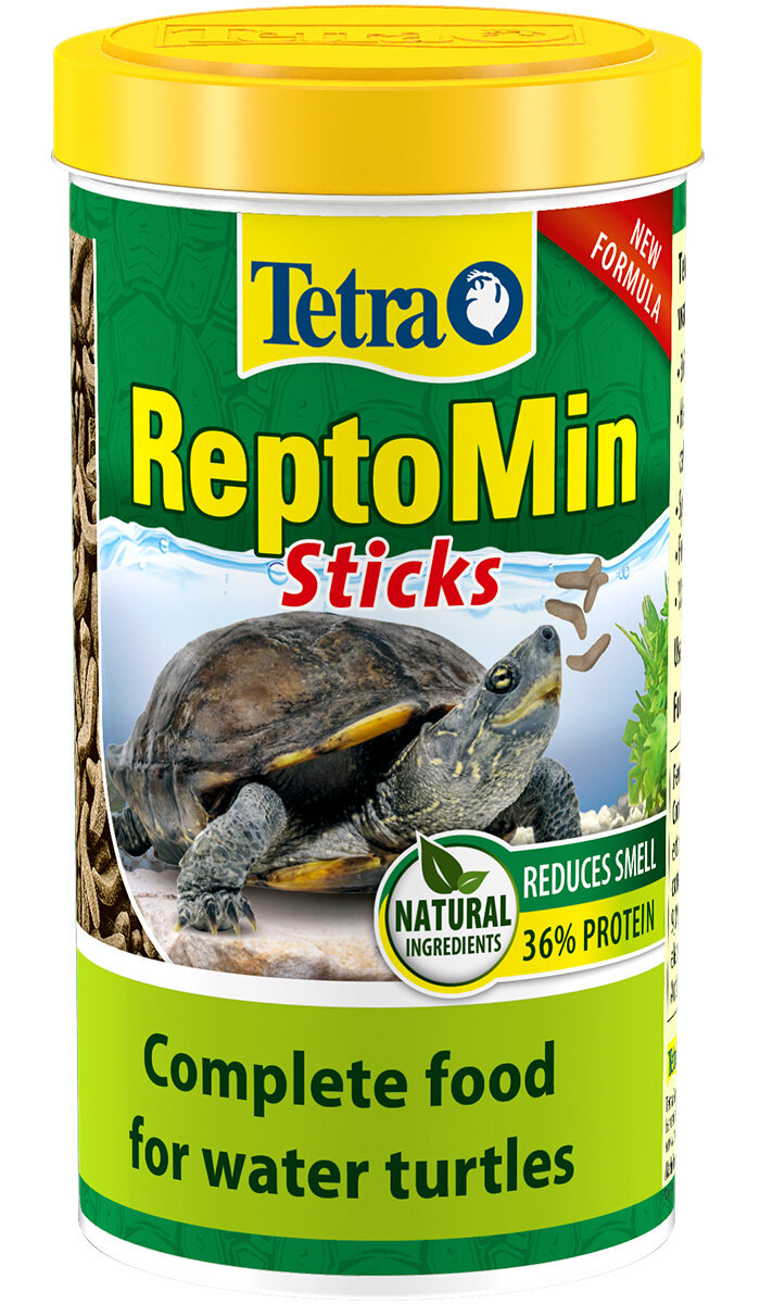 TETRA REPTOMIN STICKS корм палочки для водных черепах (500 мл) - фотография № 7