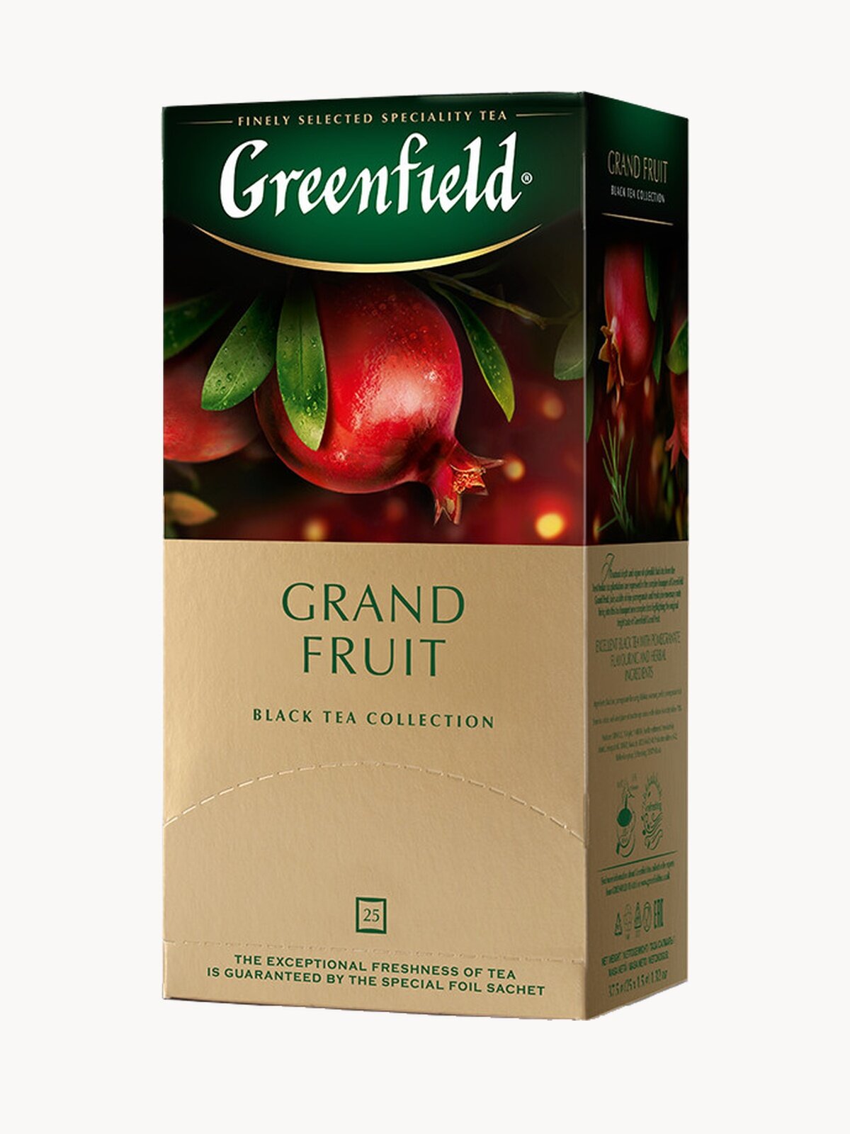 Greenfield чай черный пакетированный Grand Fruit 2г 25п