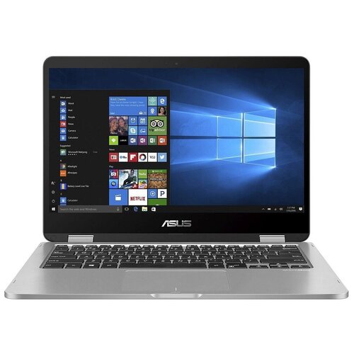 фото 14" ноутбук asus vivobook flip 14 tp401ma-ec418t (1920x1080, intel celeron 1.1 ггц, ram 4 гб, ssd 128 гб, win10 home), 90nb0iv1-m11140, серый