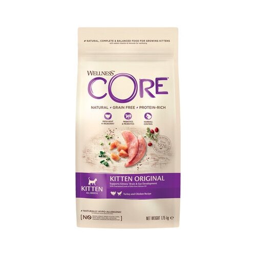 Wellness CORE Сухой корм для котят, индейка с лососем 10728, 1,75 кг