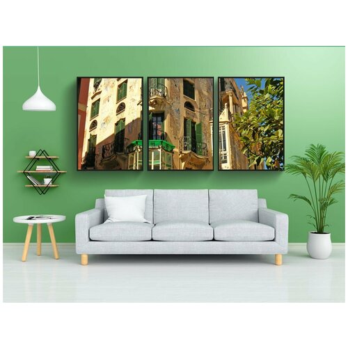 фото Набор модулных постеров для интерьера "дом, строительство, архитектура" 60x90 см. в тубусе, без рамки lotsprints