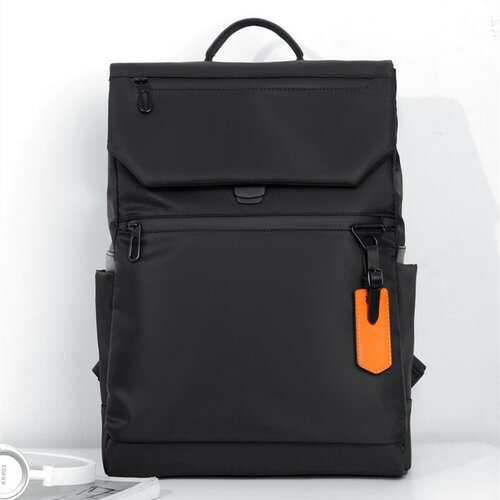 Рюкзак молодежный, городской, для ноутбука, для работы, походный, спортивный, школьный с USB портом CityFOX. Looks of the City RK-22_USB/черный_бирка