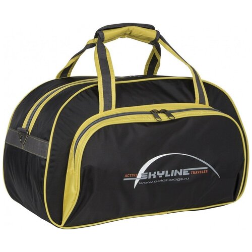 фото Сумка спортивная polar, 48 л, 56х34, черный, желтый