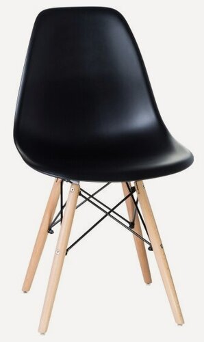 Изображение товара Стул обеденный Dobrin DSW (ножки светлый бук, цвет чёрный (B-03))