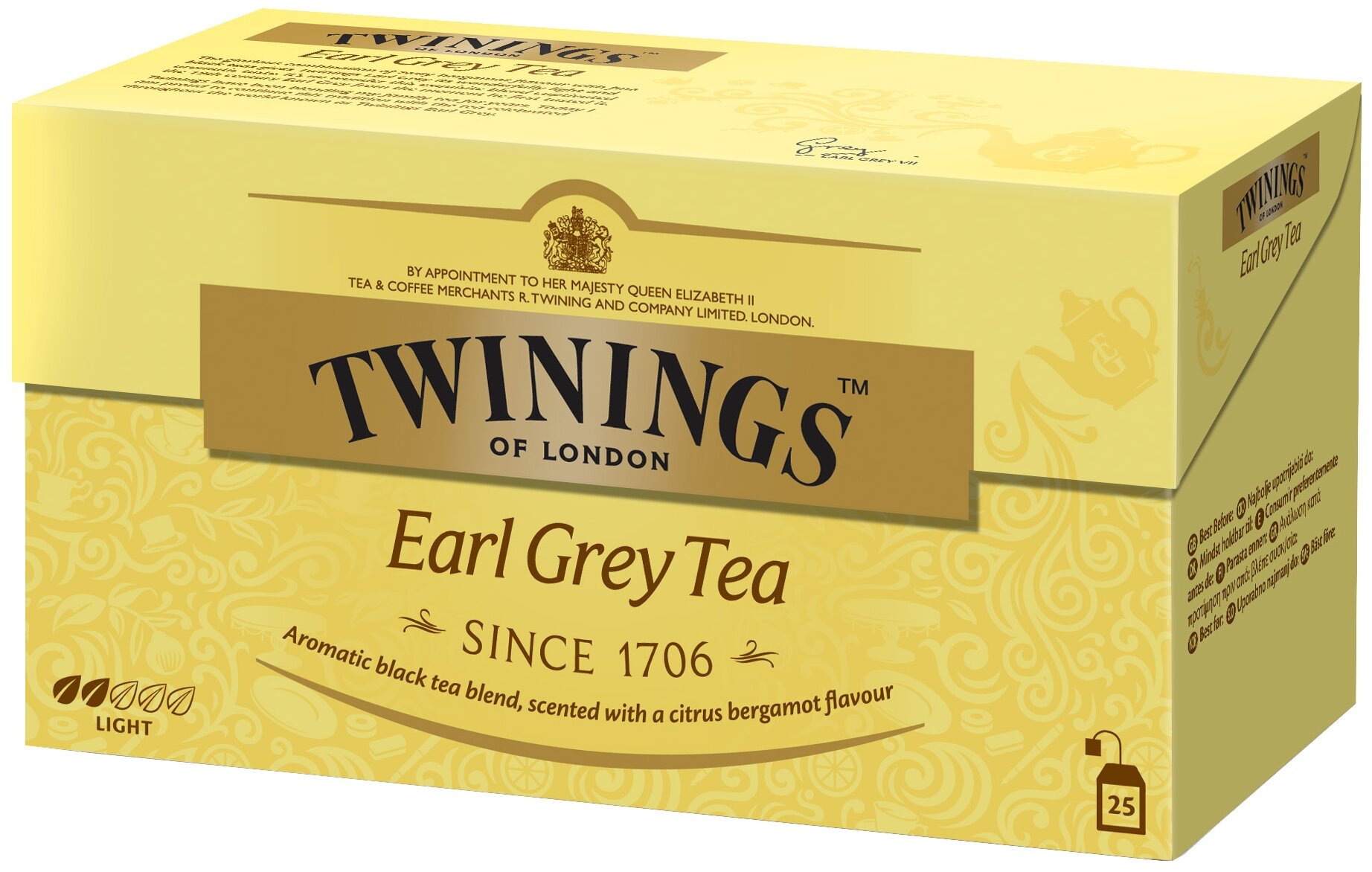 Twinings Earl Grey 2гХ 25 пак черный ароматизированный чай картонная упаковка 50 г (07756) - фотография № 1