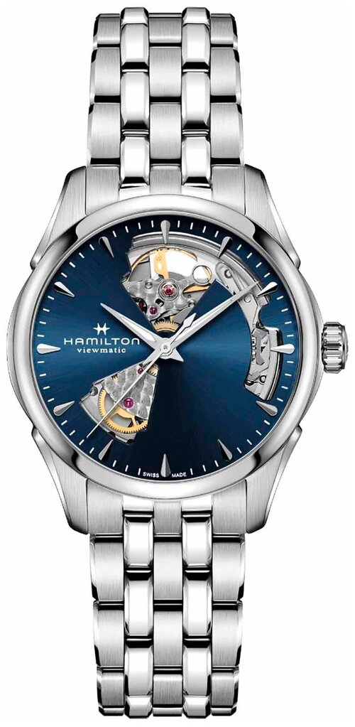 Наручные часы Hamilton Jazzmaster, серебряный, синий