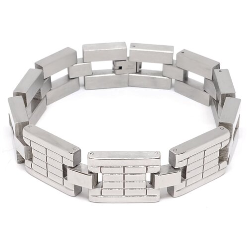 фото Браслет ruby-ruby, размер 21 см, размер m, серебряный