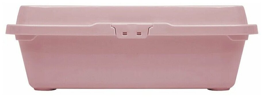 Лоток Туалет для кошек Большой полная комплектация , розовый, 38х49,5х16,7 см - фотография № 10