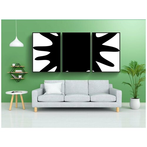 фото Набор модулных постеров для интерьера "чернила, проливать, всплеск" 60x90 см. в тубусе, без рамки lotsprints