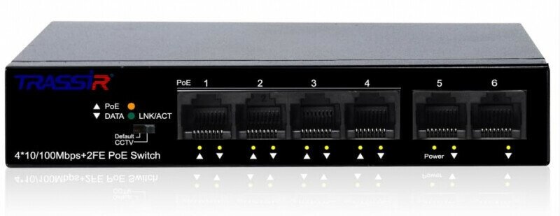 Коммутатор Trassir TR-NS1106-60-4POE