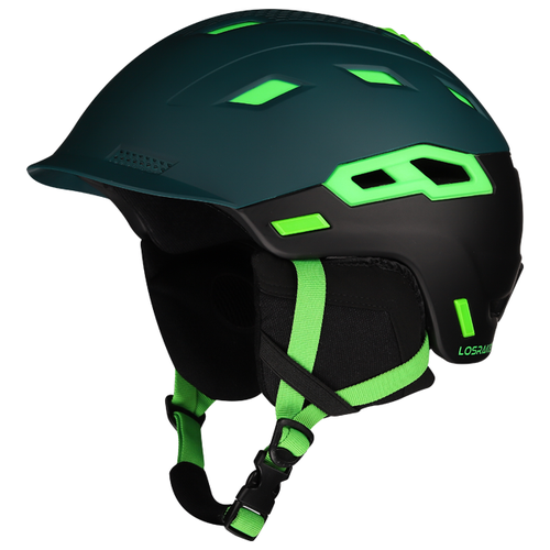 фото Горнолыжный шлем hydra green black (60-62) los raketos