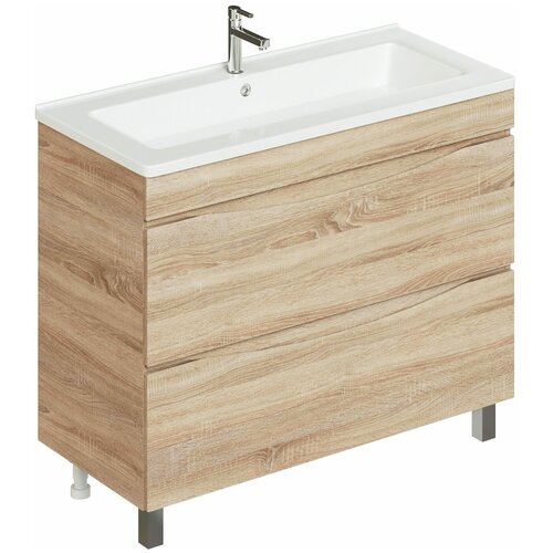 Тумба с раковиной ДаниэлаАква Стефания 105 напольная Лиственница