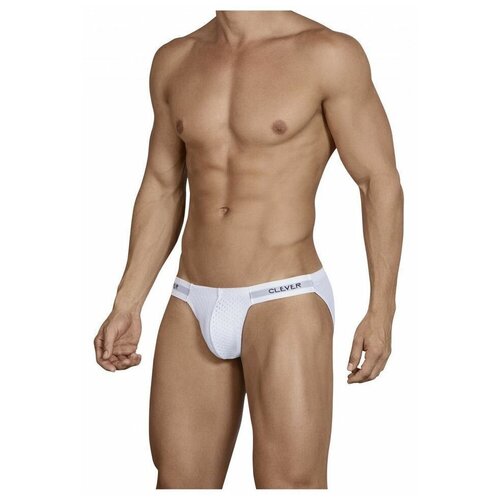 Мужские трусы танга белые Clever Valeriano Brief 508901 S (44)