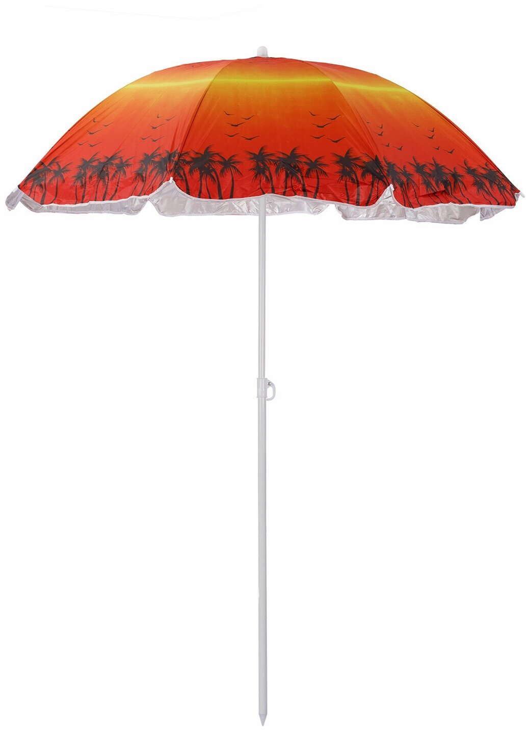 Пляжный зонт, 1,55м, ткань"Закат в джунглях" в чехле - фотография № 1