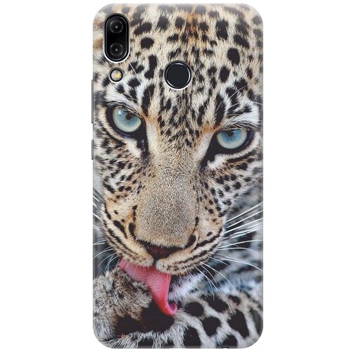 фото Силиконовый чехол на asus zenfone 5z (zs620kl) / асус зенфон 5 зет с принтом "леопард" gosso