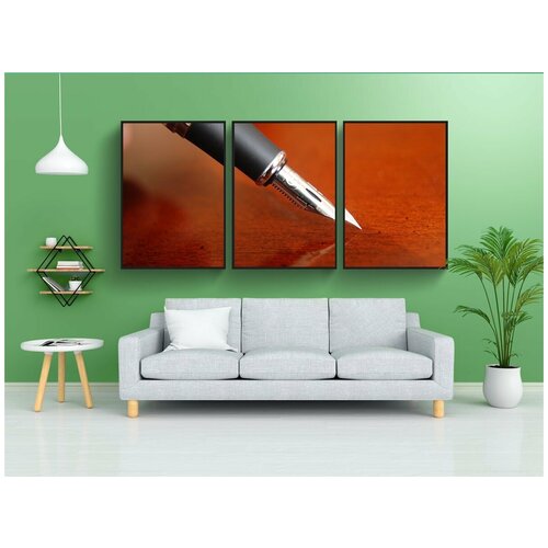 фото Набор модулных постеров для интерьера "перо, чернила, пишу" 60x90 см. в тубусе, без рамки lotsprints