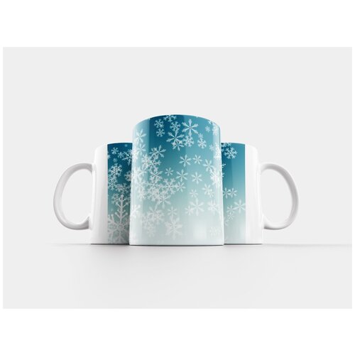фото Кружка "снежинка, снег, зима" 320 мл lotsprints
