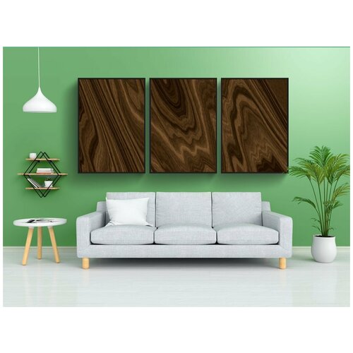 фото Набор модулных постеров для интерьера "древесина, материал, зерно" 60x90 см. в тубусе, без рамки lotsprints