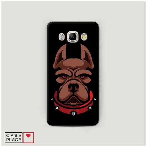 фото Чехол пластиковый samsung galaxy j5 2016 грозный пес с шипами case place