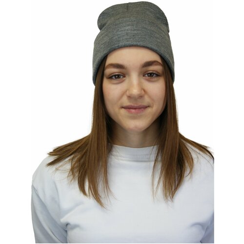 фото Шапка бини zhaki, размер onesize, серый