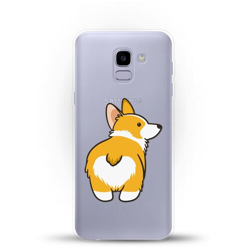 фото Силиконовый чехол корги на samsung galaxy j6 (2018) andy & paul