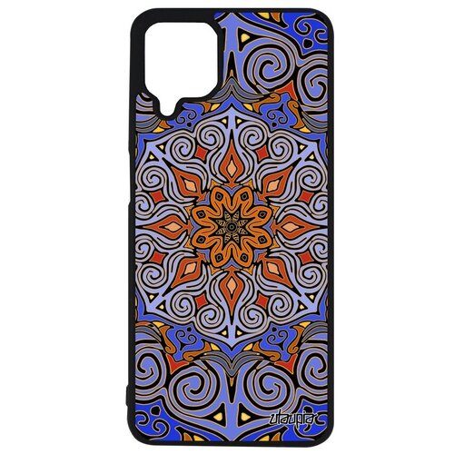 фото Защитный чехол для мобильного // samsung galaxy a12 // "мандала" роза пентаграмма, utaupia, голубой
