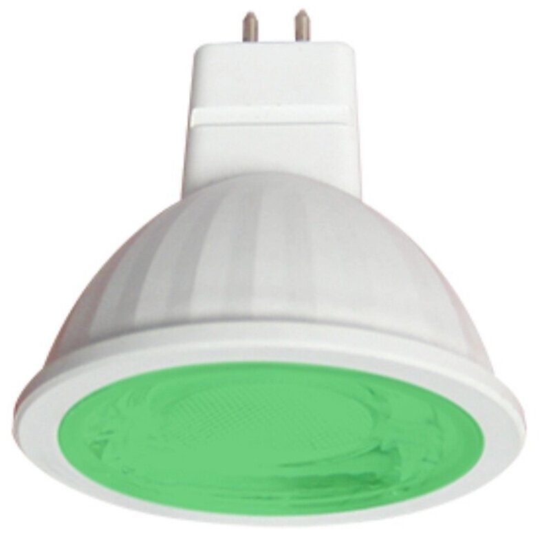 Ecola MR16 LED color 9,0W 220V GU5.3 Green