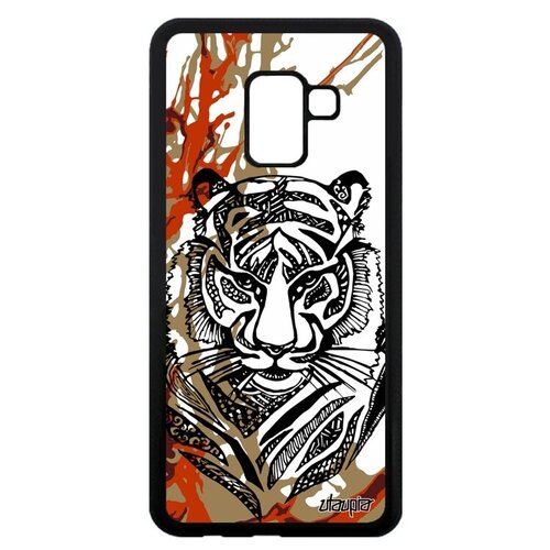 фото Ударопрочный чехол на смартфон // galaxy a8 2018 // "тигр" сибирь tiger, utaupia, цветной