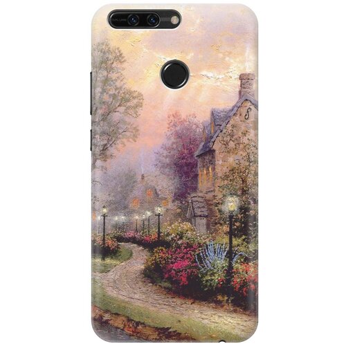 фото Re:pa накладка transparent для honor 8 pro с принтом "сиреневый вечер"