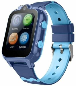 Детские смарт часы Smart Baby Watch D35 4G, Wi-Fi, с кнопкой SOS, GPS геолокацией, видеозвонком и прослушкой (Синий)
