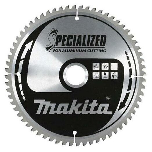 Makita Диск пильный 165 х 20 мм, 56 зубьев, Makita B-35302, по алюминию