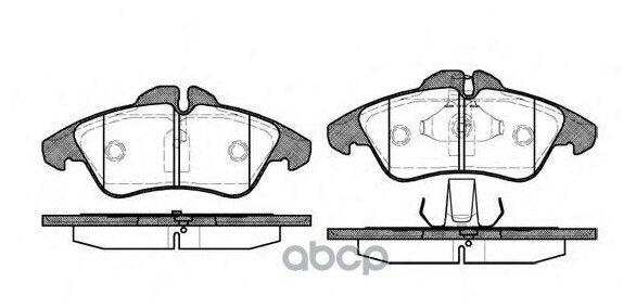 578 00_колодки Дисковые ! Перед. Mb Vito/Sprinter 208d/308d, Vw Lt 28-35 95> Remsa арт. 0578.00