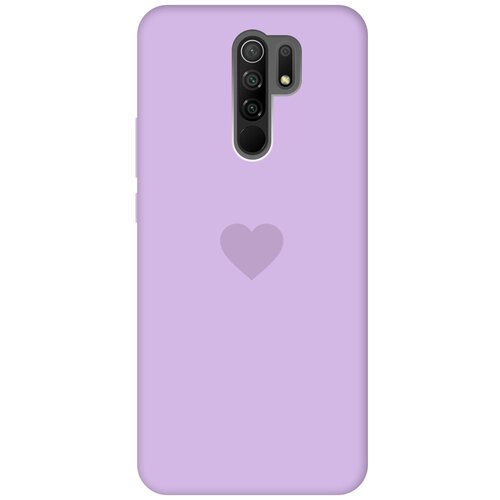 Силиконовая чехол-накладка Silky Touch для Xiaomi Redmi 9 с принтом Heart сиреневая силиконовая чехол накладка silky touch для samsung galaxy a51 с принтом heart сиреневая