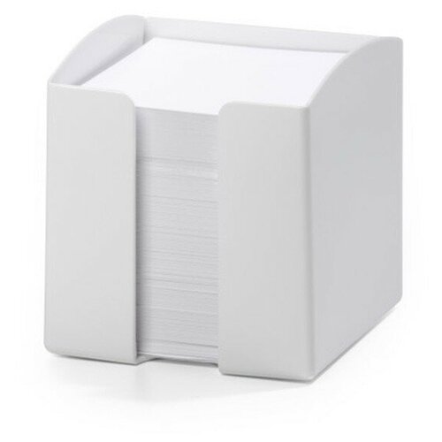 фото Подставка для бумажного блока "trend", 100x105x100 мм, белая, 6 штук durable