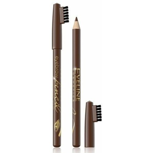 Контурный карандаш для бровей Eveline Cosmetics Medium brown eyebrow pencil1 шт 390₽