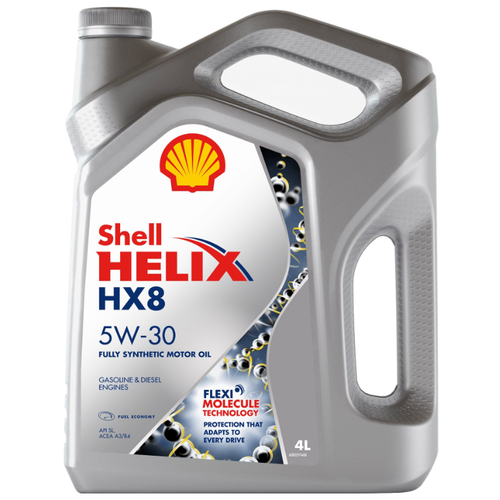 фото Масло моторное shell helix hx8 synthetic 5w-30 синтетика 4 л.